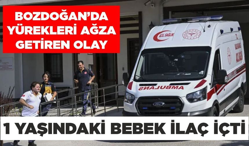 Bozdoğan'da yürekleri ağza getiren olay