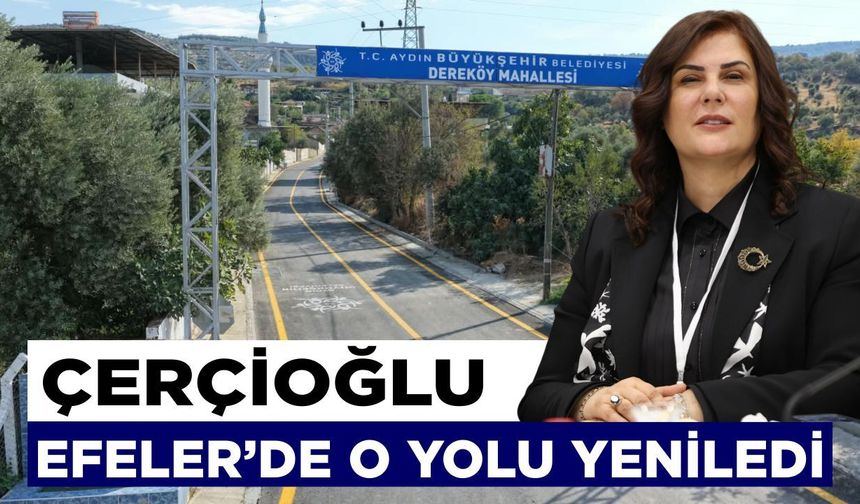 Çerçioğlu Efeler’de o yolu yeniledi