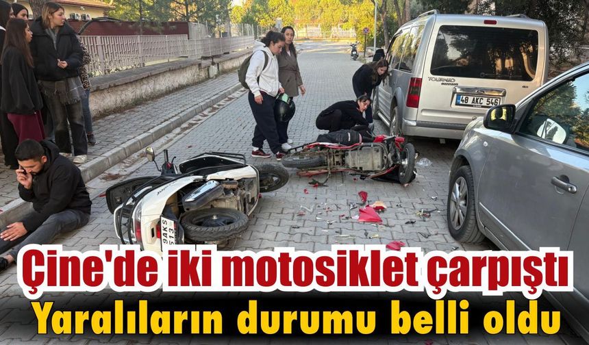 Çine'de korkutan kaza! İki yaralı hastaneye kaldırıldı