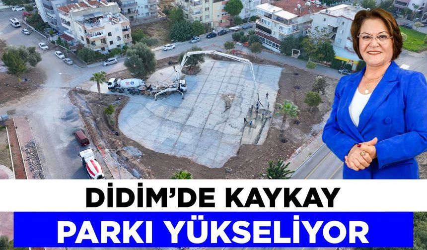 Didim’de kaykay parkı yükseliyor