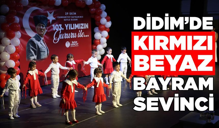 Didim’de miniklerin Cumhuriyet coşkusu