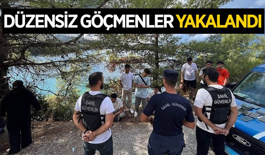 Düzensiz göçmenler yakalandı! Hareket edeceklerdi