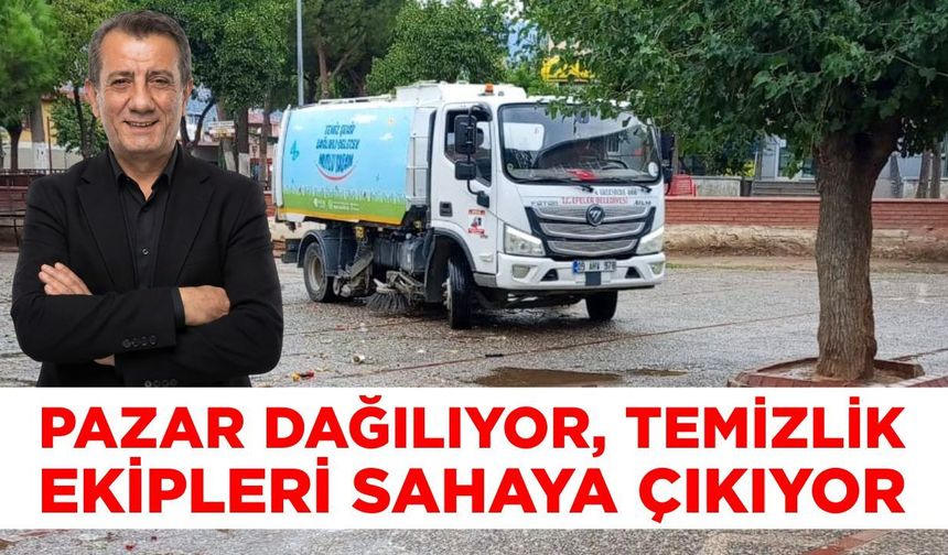 Efeler’de semt pazarlarında temizlik mesaisi