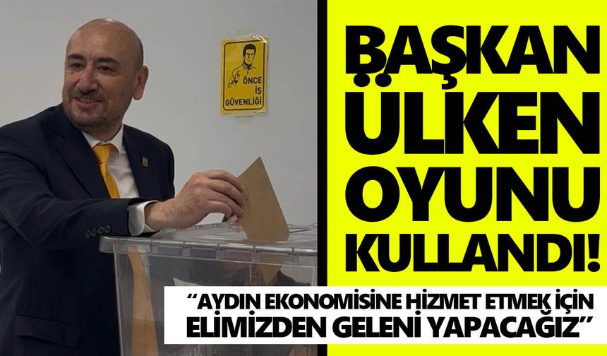 AYTO’da seçim sürüyor! Başkan Ülken oyunu kullandı