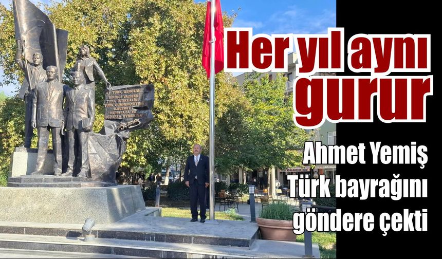 Gölbent Muhtarı Ahmet Yemiş geleneği bozmadı