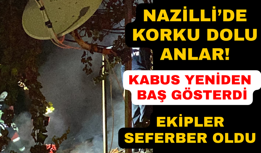 Aydın'da akşam vakti ekipler seferber oldu