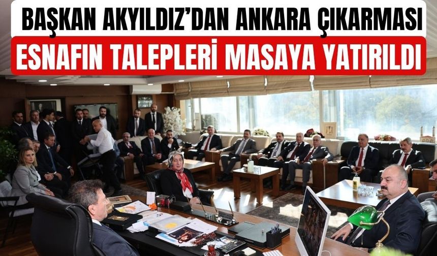 Başkan Akyıldız’dan Ankara çıkarması
