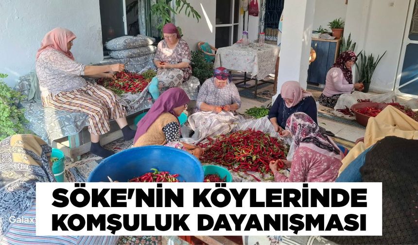 Söke'nin köylerinde komşuluk dayanışması