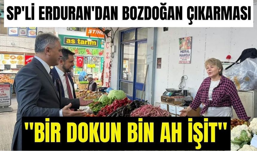 SP'li Erduran'dan Bozdoğan çıkarması
