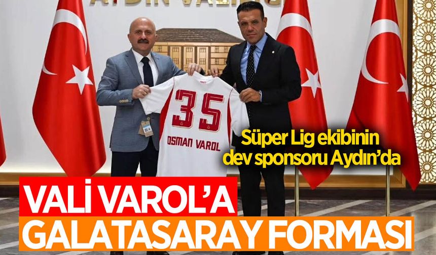 Aydın Valisi Varol, Galatasaraylı iş insanı Azaphan'ı ağırladı