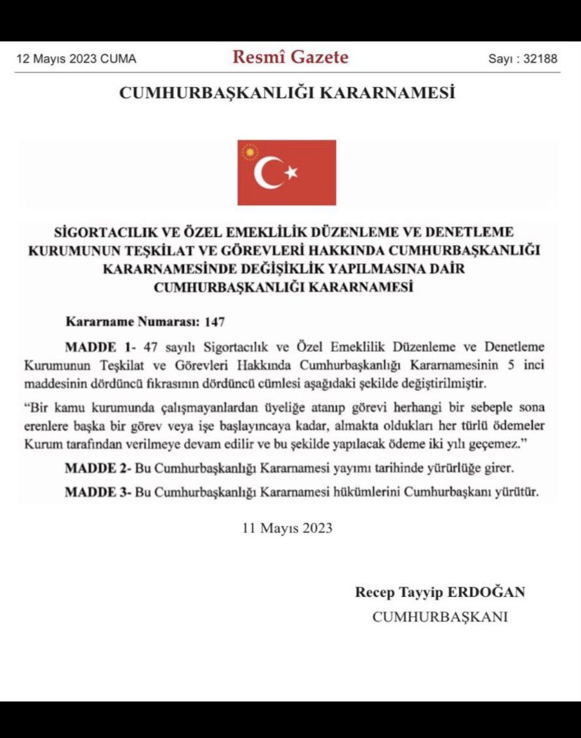 Resmi Gazete bürokrat görevden alınma