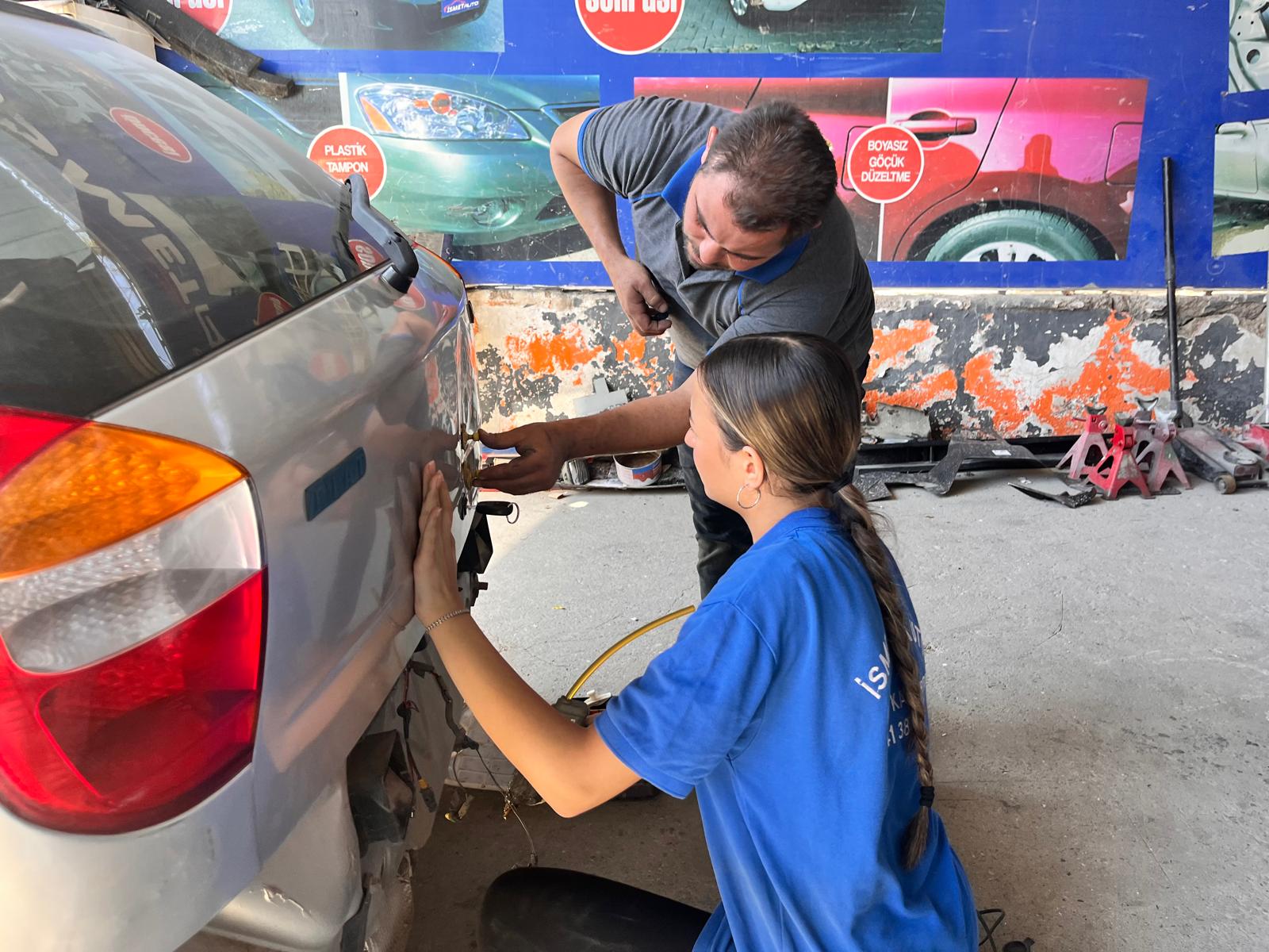Aydınlı Gökçe, 3 Gün Diye Başladı, 3 Yıldır Kaportacılık Yapıyor (2)