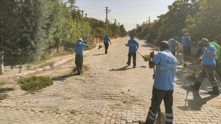 Efeler’de Temizlik Seferberliği Mimar Sinan Mahallesi Pırıl Pırıl Oldu