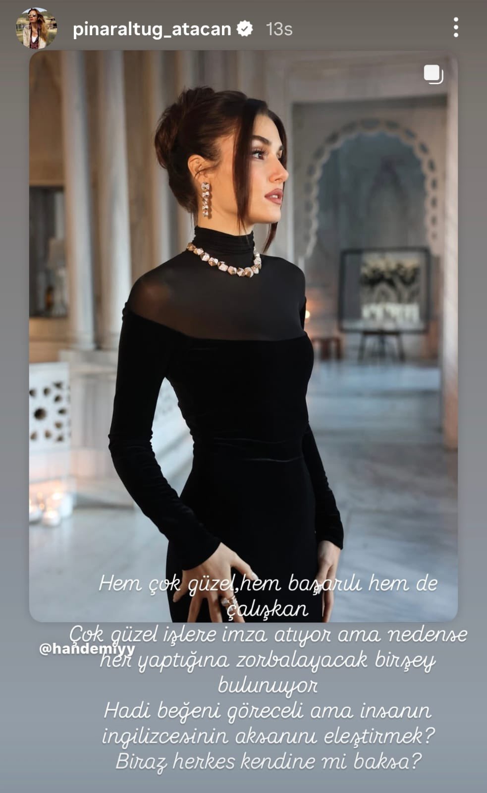 Pınar Altuğ’dan Hande Erçel’e Destek “Aksanını Eleştirmek Zorbalık”-1