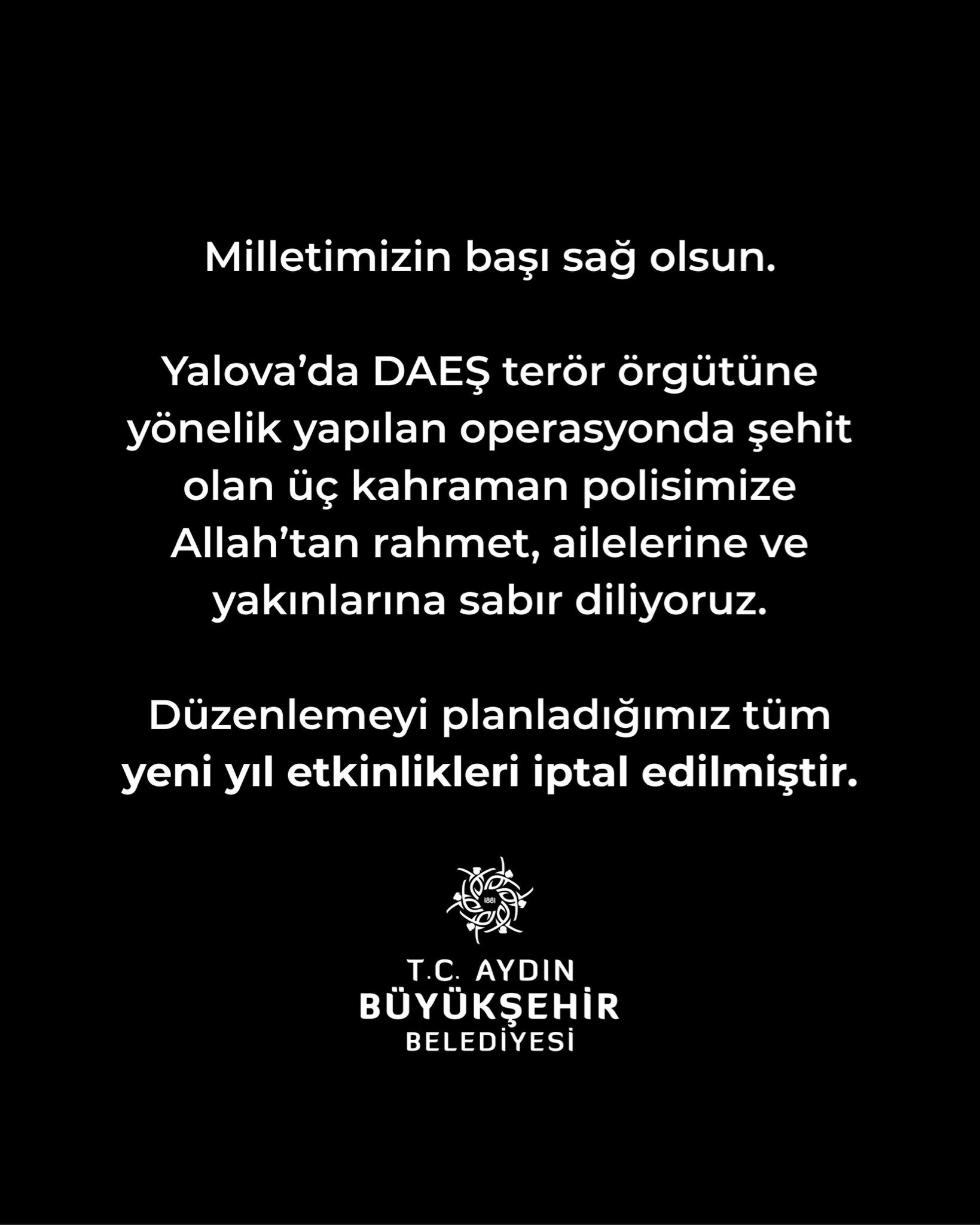 büyükşehir duyuru