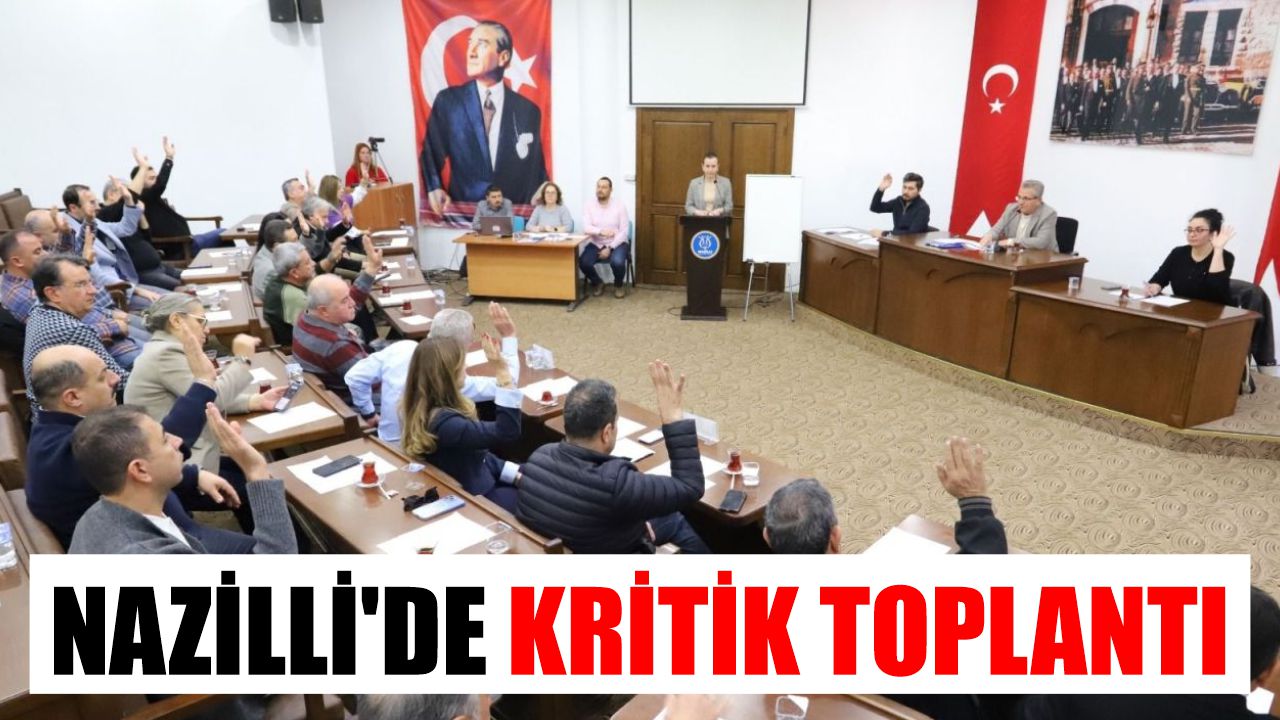 Nazilli'de kritik toplantı: Gelir Müdürlüğü'nün gelirleri artacak