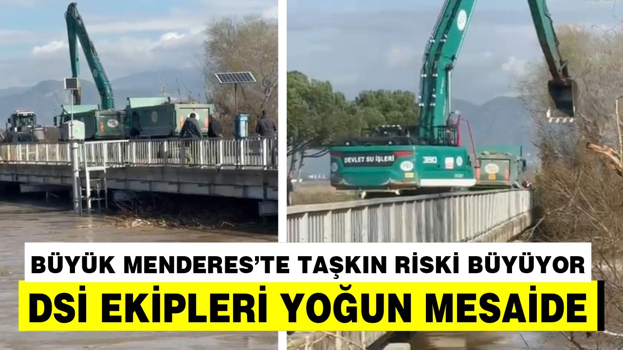Aydın'da tarlalar göle döndü