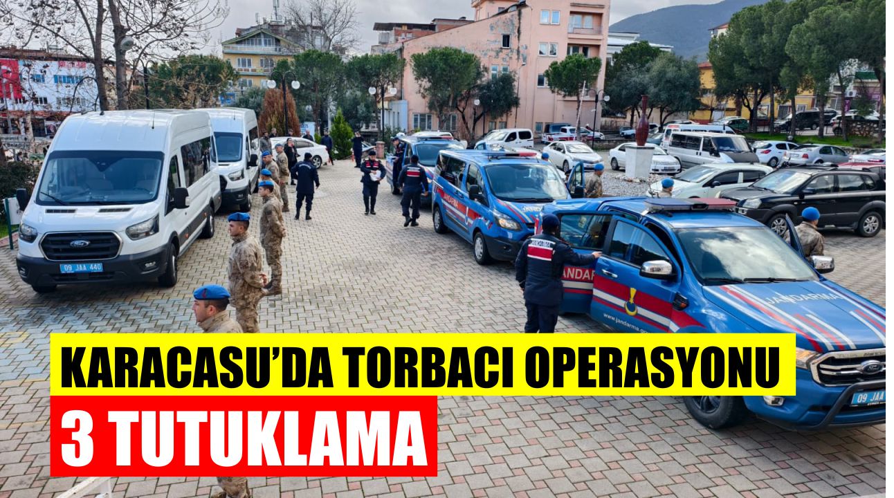 Aydın'da torbacı operasyonu: 3 tutuklama