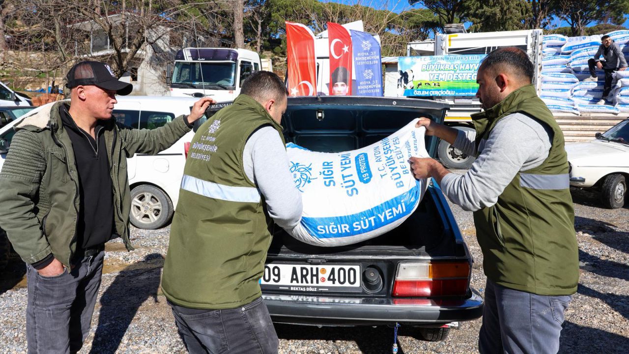 Aydın’da Üreticilere Büyük Destek Başkan Çerçioğlu’ndan Yem Yardımı 2