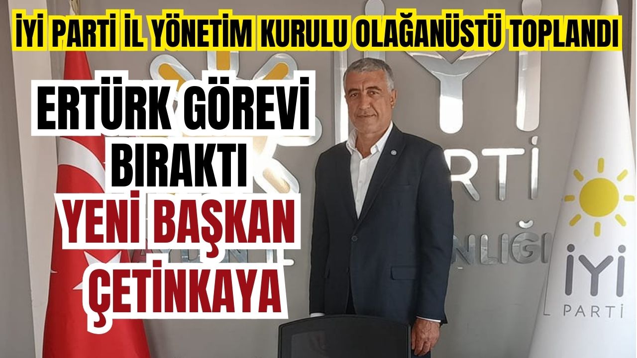 Ertürk görevi bıraktı, yeni başkan Çetinkaya