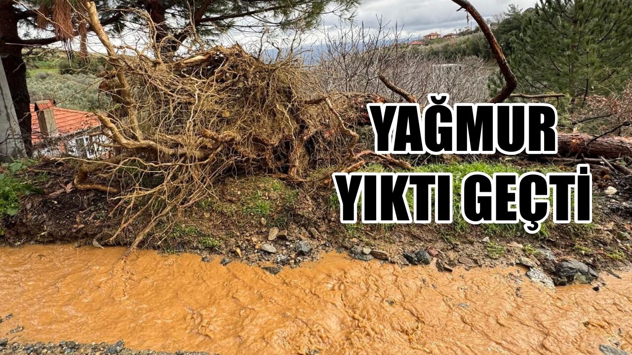 Karacasu'da yağmur yıktı geçti