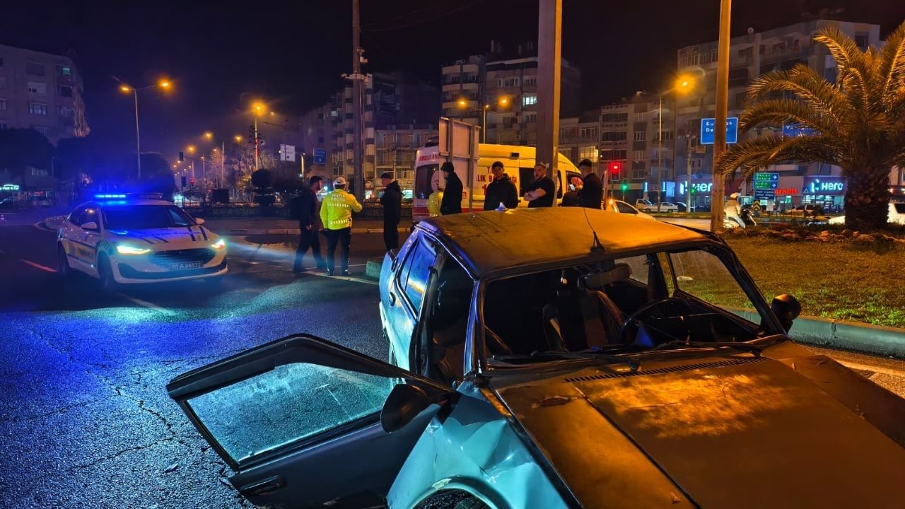 Nazilli'de Trafik Kazası Sürücü Alkollü Çıktı