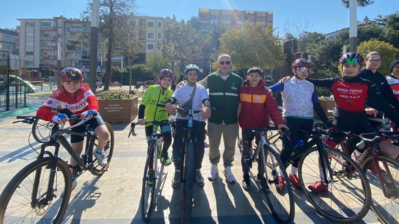 Aydın’da Pedallar Sağlıklı Gelecek Için Çevrildi1