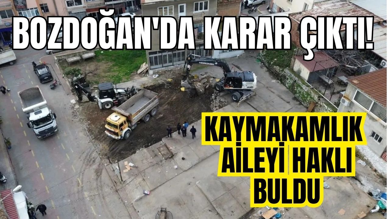 Bozdoğan’da mülkiyet tartışması