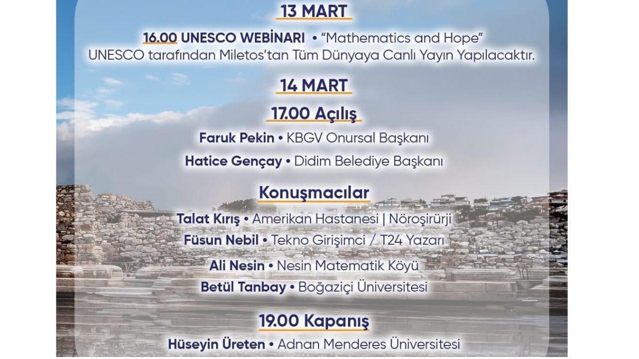 Didim Belediyesi Miletos’tan Dünyaya Seslenecek1