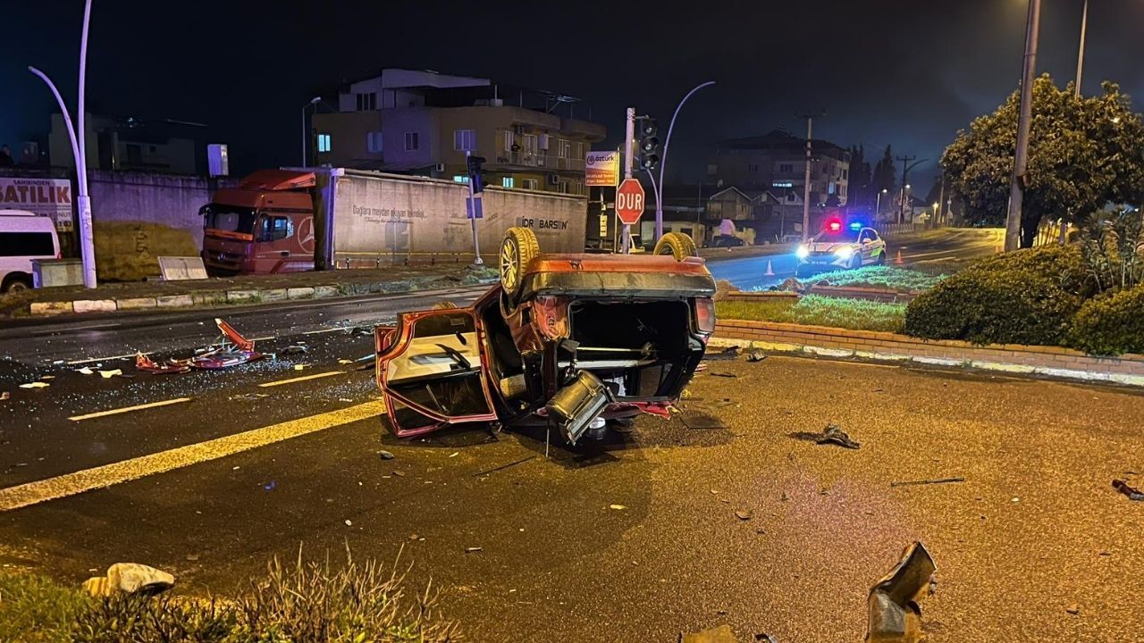 Köşk’te Otomobil Takla Attı 2 Yaralı