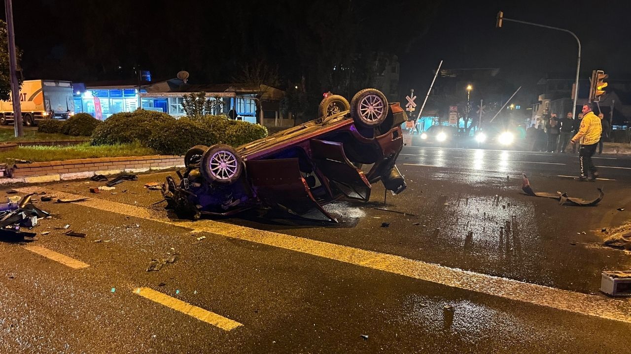 Köşk’te Otomobil Takla Attı 2 Yaralı1