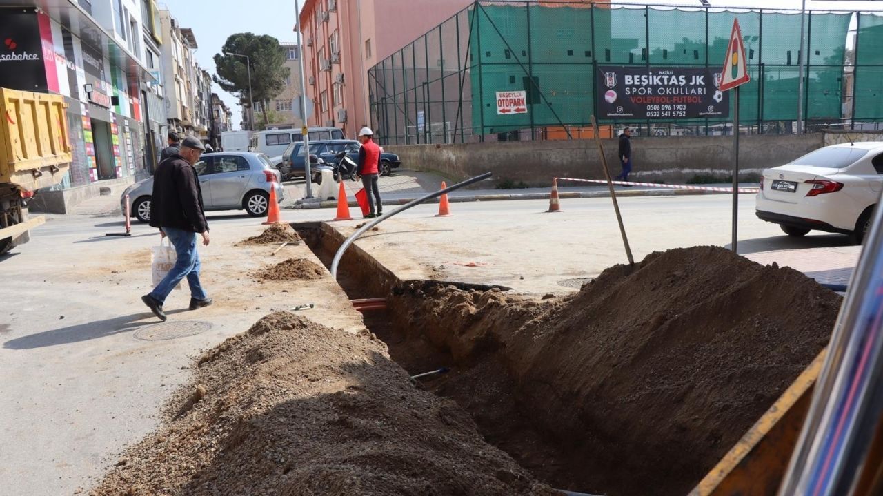 Nazilli’de 50 Yıllık Iyi Su Hattı Yenilendi