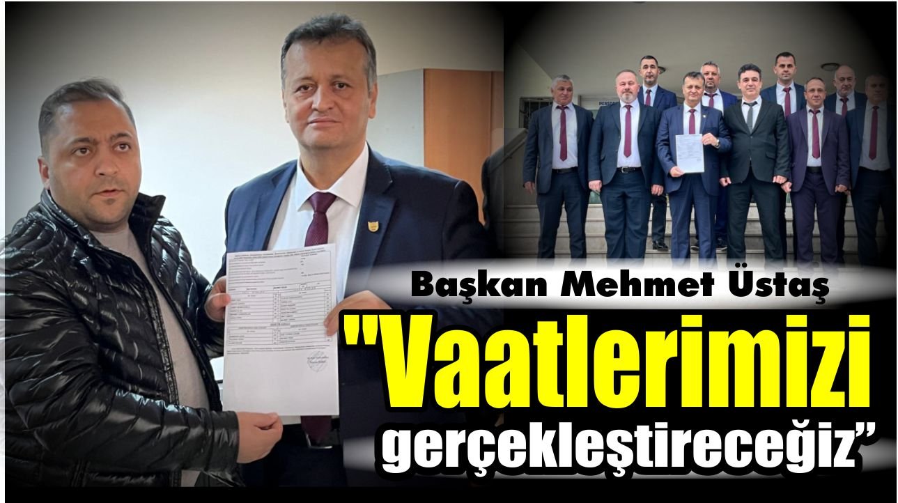 Nazilli’de başkan Üstaş mazbatasını aldı