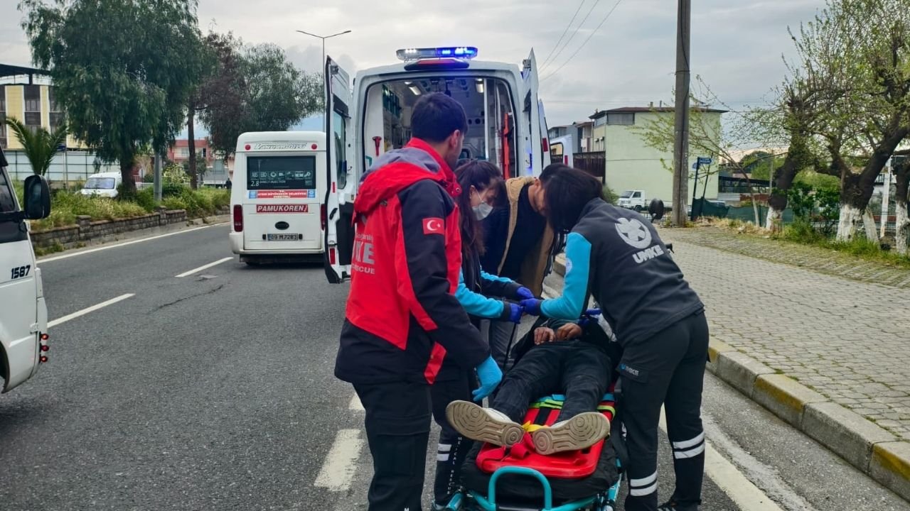 Nazilli'de Motosiklet Kazas 1 Kişi Yaralandı