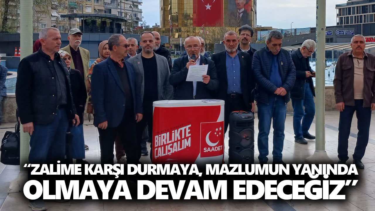 Saadet Partisi Aydın’dan Gazze ve İran’a yönelik saldırılara tepki