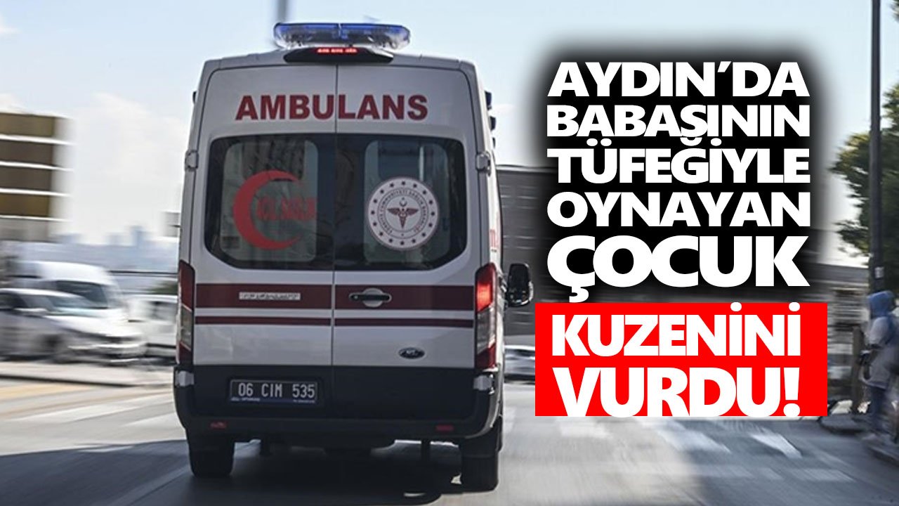 Aydın’da babasının tüfeğiyle oynayan çocuk, kuzenini vurdu!
