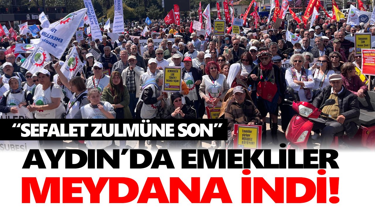 Aydın’da emekliler meydana indi!
