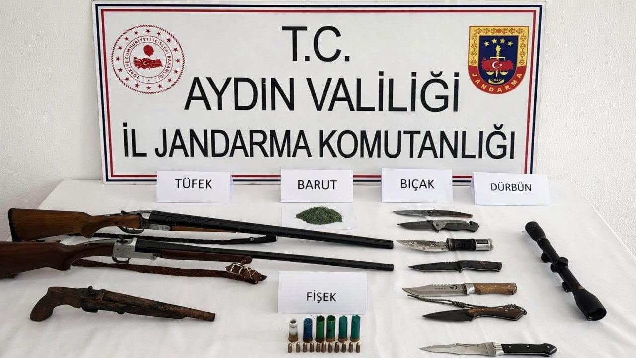 Aydın’da ruhsatsız silah operasyonu: 1 kişi gözaltında