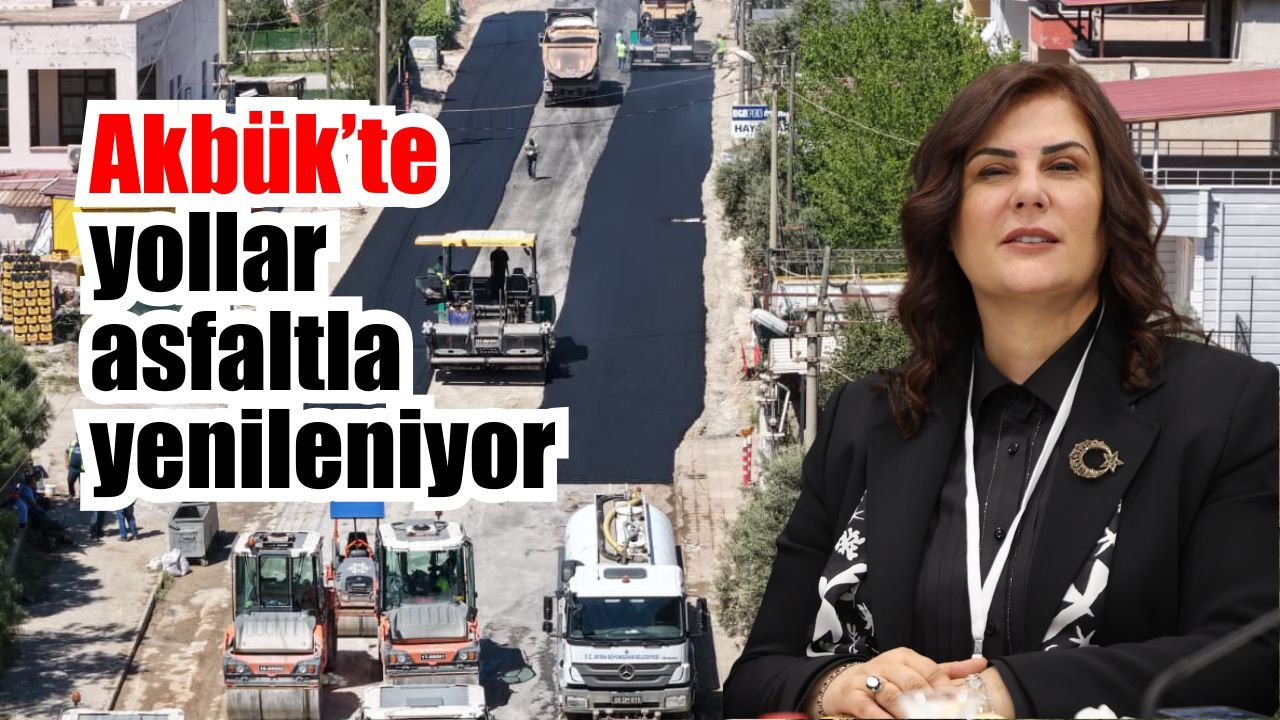Büyükşehir, Akbük’te asfalt ve kaldırım yenileme çalışmalarını sürdürüyor