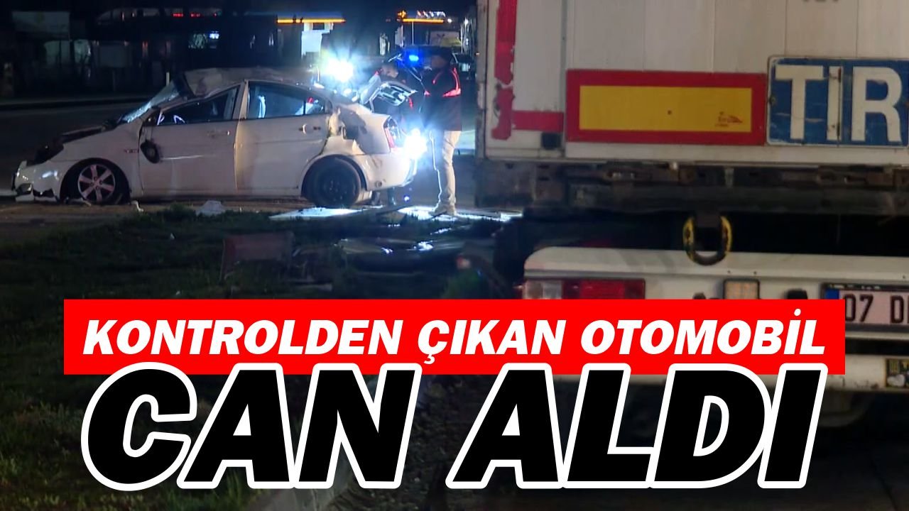 Feci kaza: Otomobil park halindeki tır sürücüsüne çarptı