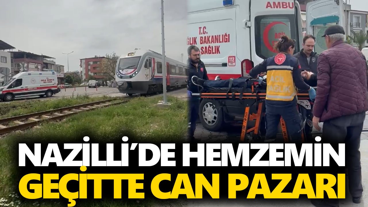 Nazilli’de hemzemin geçitte can pazarı