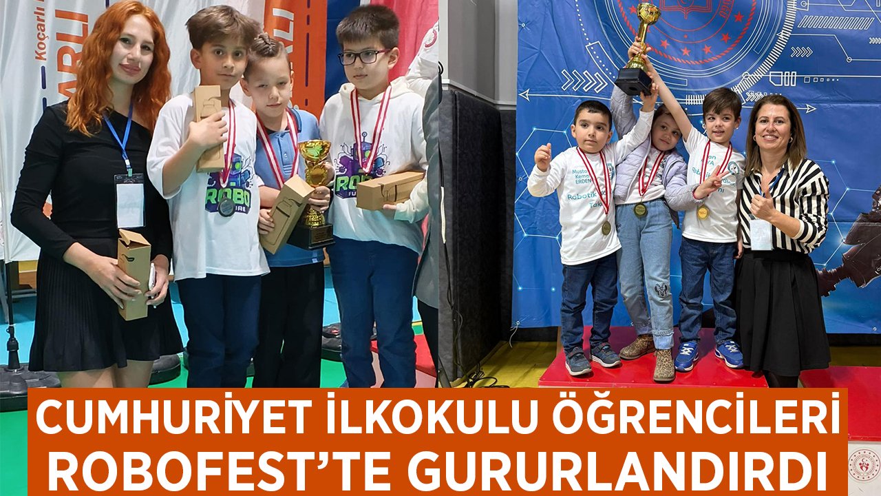 Cumhuriyet İlkokulu öğrencileri, Robofest'te gururlandırdı