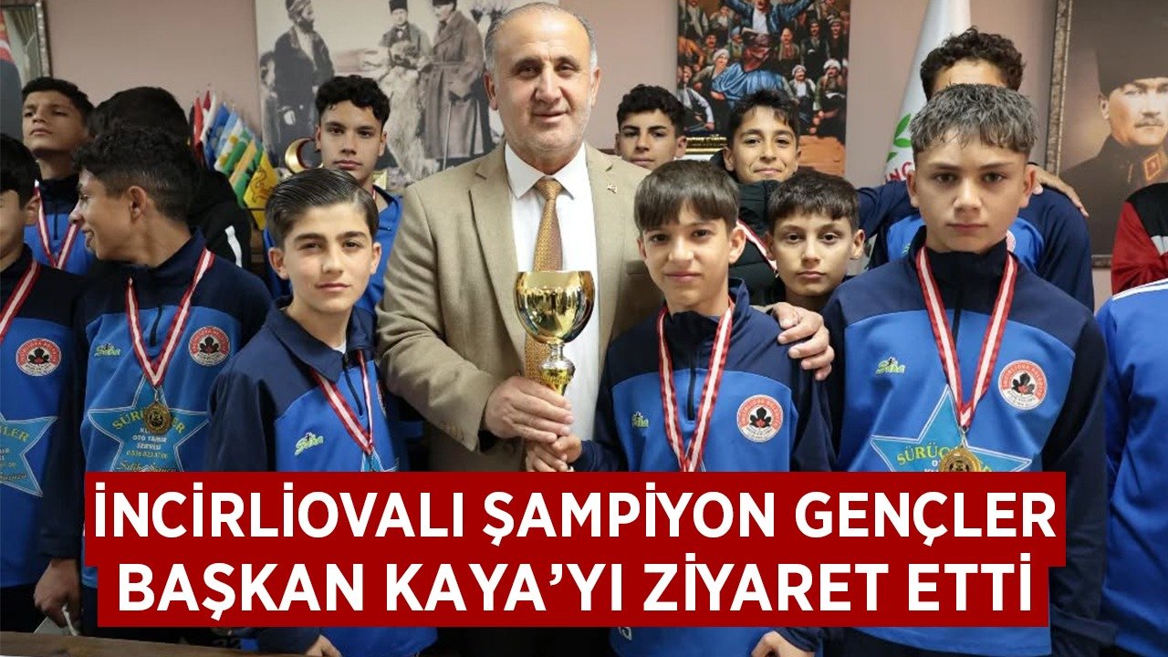 Şampiyonlardan Başkan Kaya’ya ziyaret