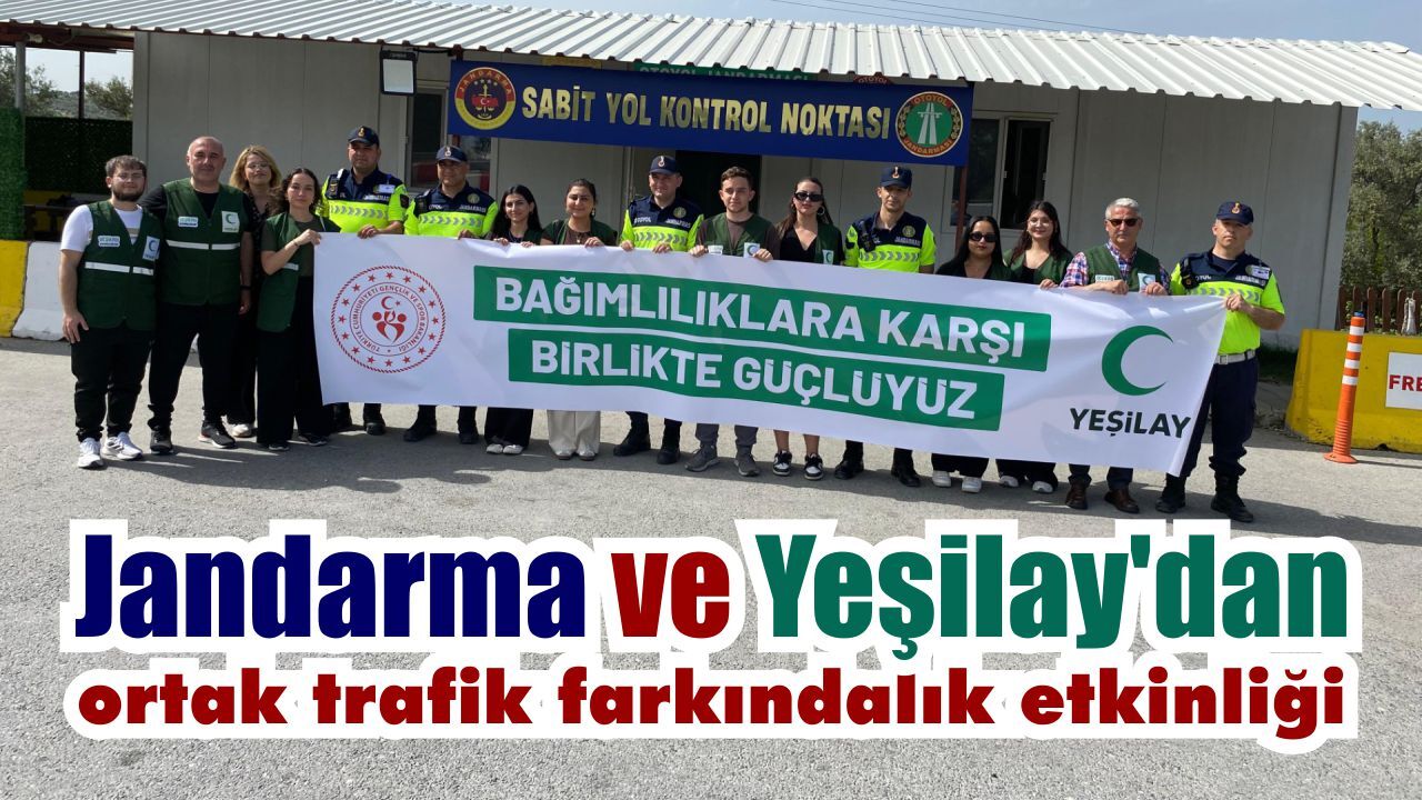 Aydın Yeşilay trafikte telefon kullanımına karşı sahaya indi