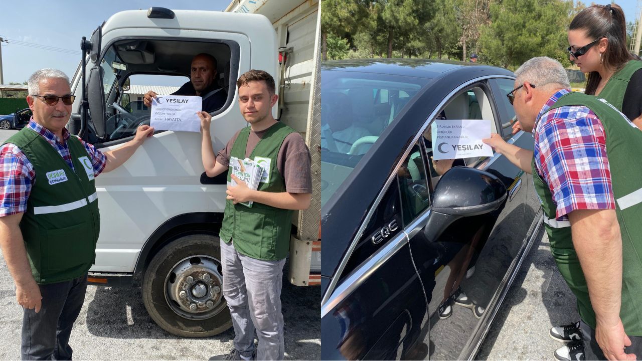 Aydın Yeşilay Trafikte Telefon Kullanımına Karşı Sahaya Indi2