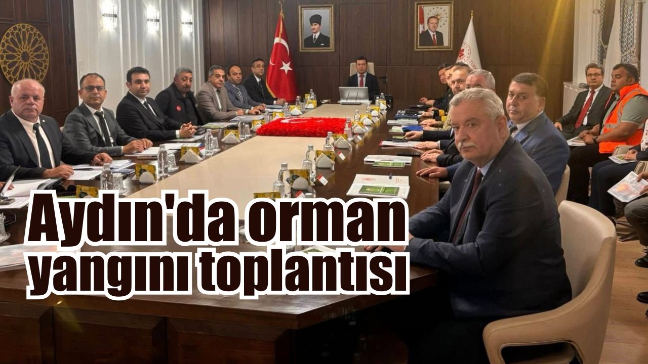 Aydın'da orman yangını toplantısı