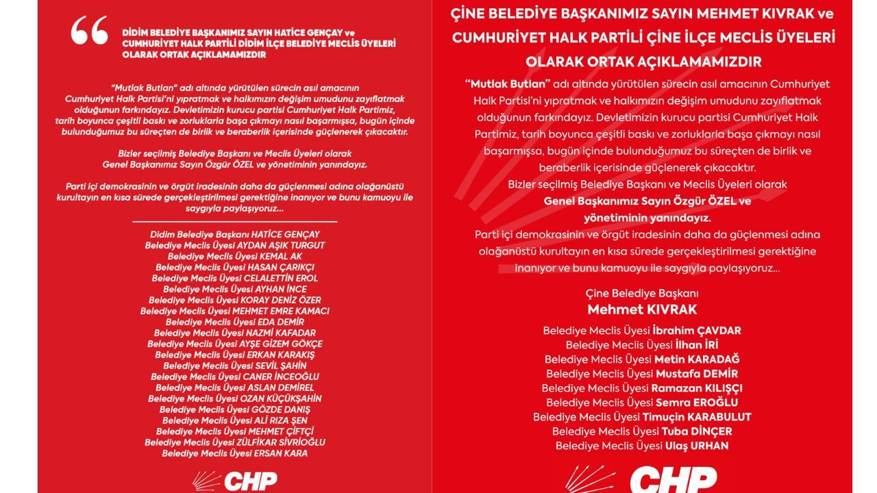 Aydın’dan Özgür Özel’e Tam Destek