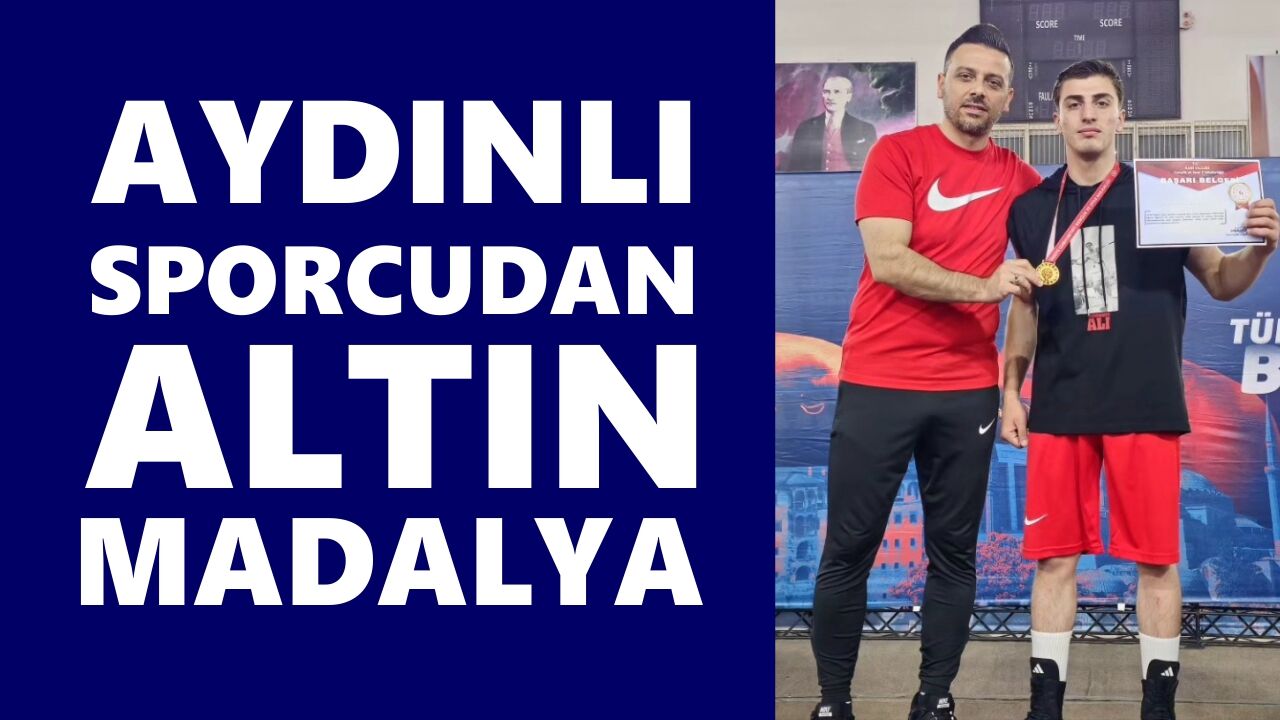 Aydınlı sporcudan altın madalya