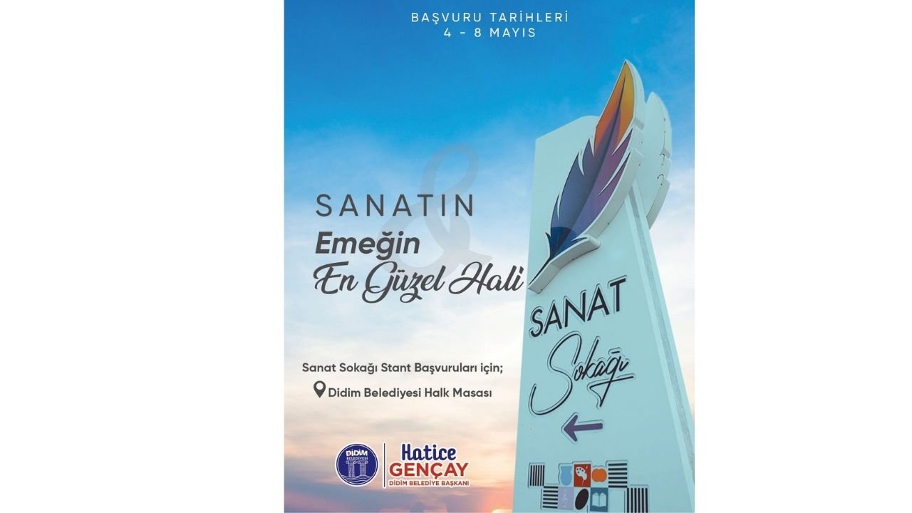 Didim Sanat Sokağı Başvuruları 4 Mayıs'ta Başlıyor