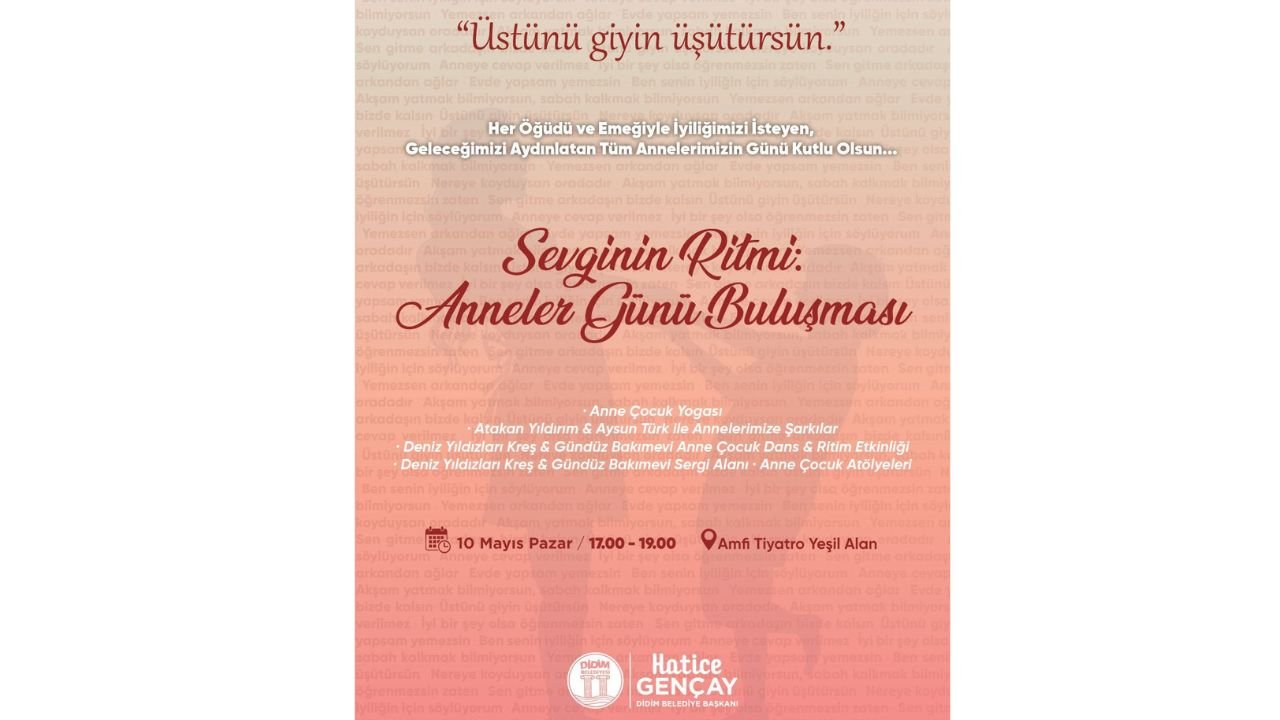 Didim’de Anneler Günü Coşkusu Açık Havada Yaşanacak-1
